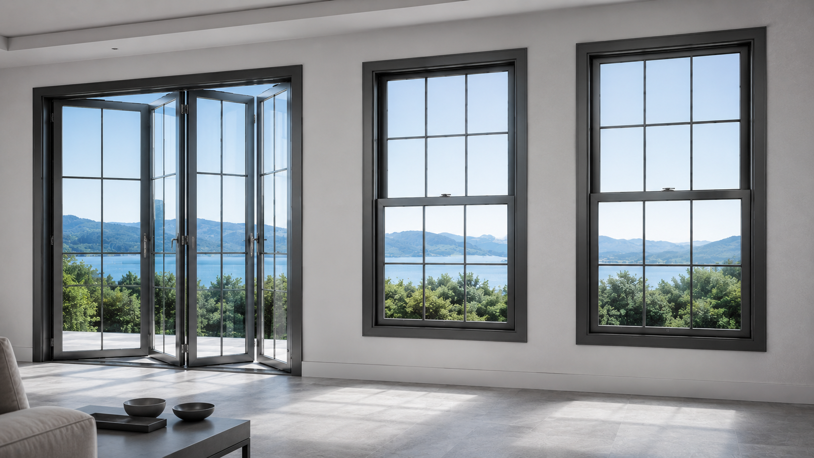 French door open