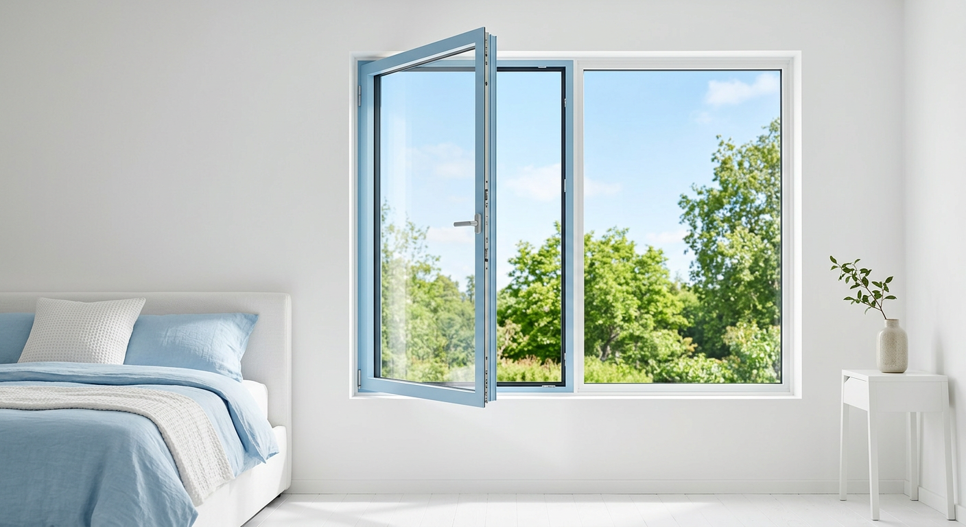 Minimalist casement window