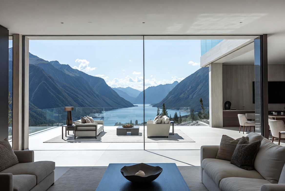 Panoramic window interior