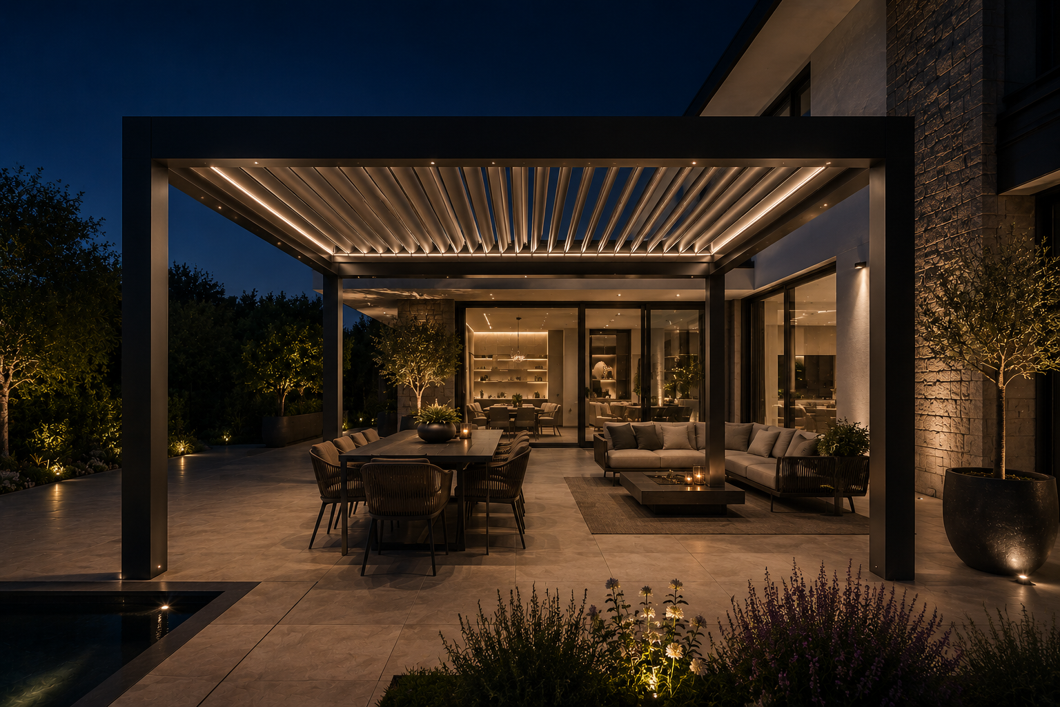 Pergola terrace