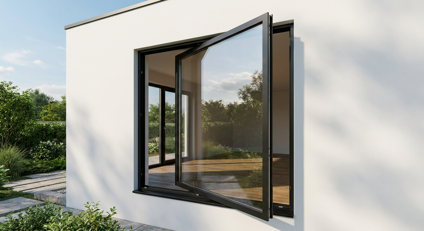 Architectural pivot window