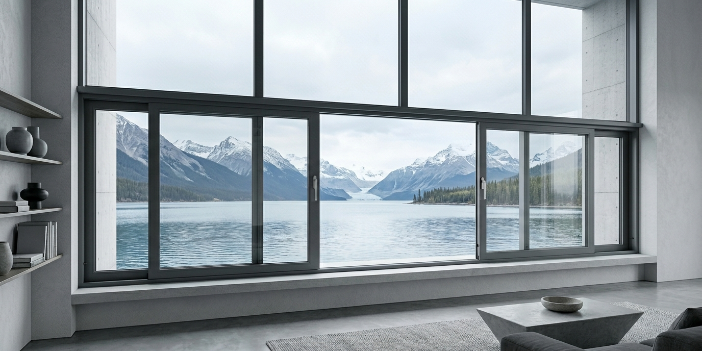 Lift and slide aluminum window system